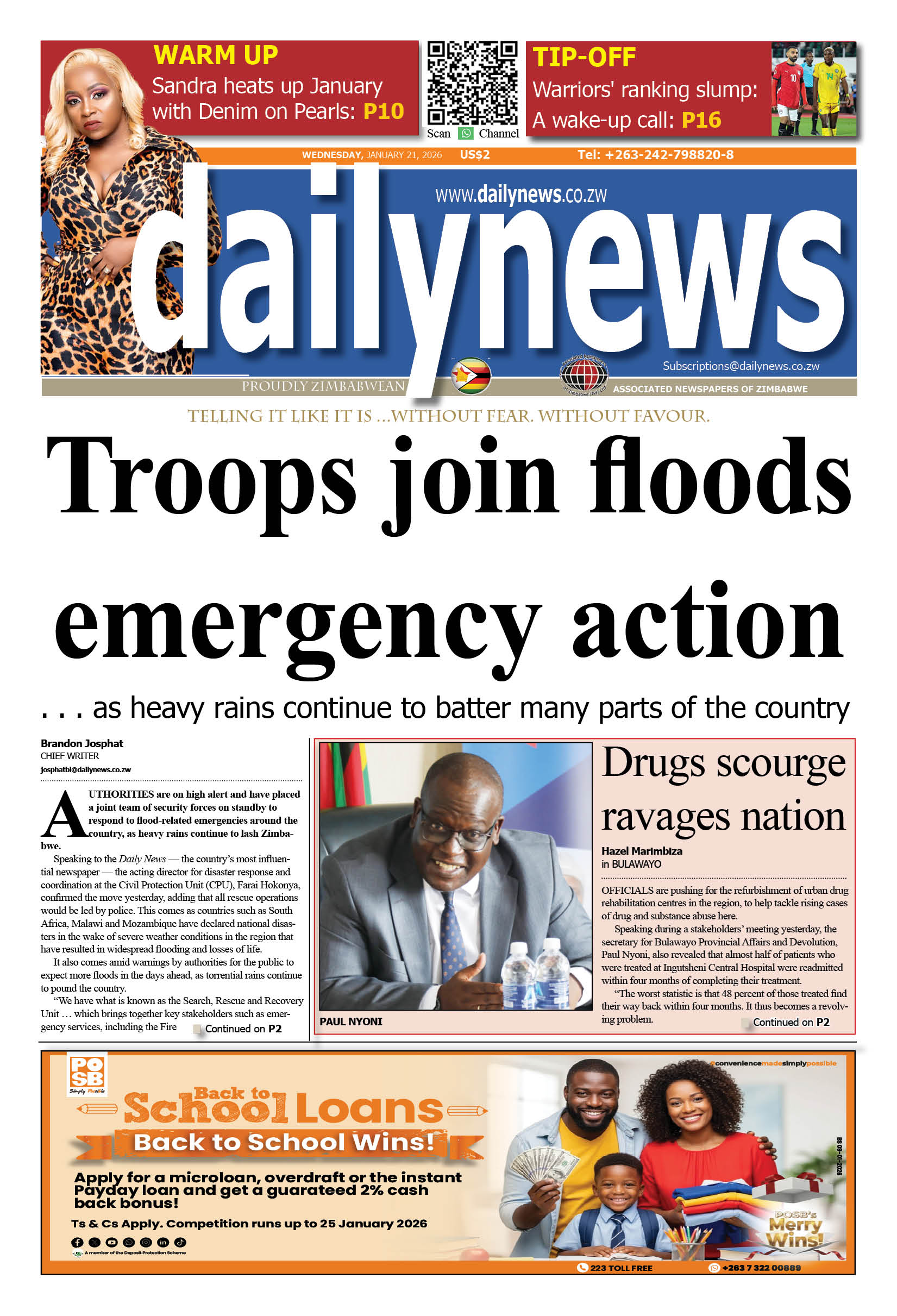 Wednesday 21 January 2026